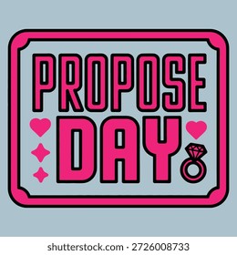 Proponer signo de día con corazones y anillo