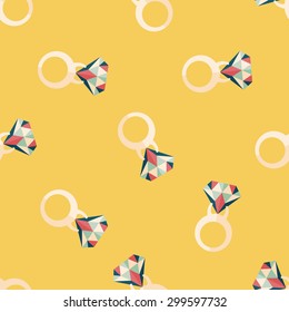 Propose diamond ring flat icon,eps10 seamless pattern background