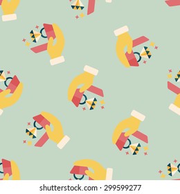 Propose diamond ring flat icon,eps10 seamless pattern background