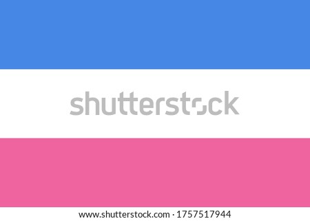 Proposed separate heterosexual pride flag. The graphic element saved as a vector illustration in the EPS file format for used in artistic and design projects.