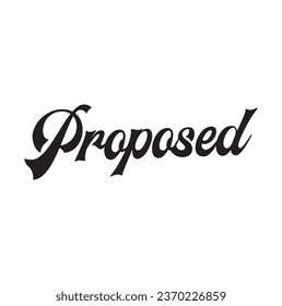 Proposed text on white background.