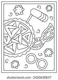 Props drawing designed in hand drawn vector 