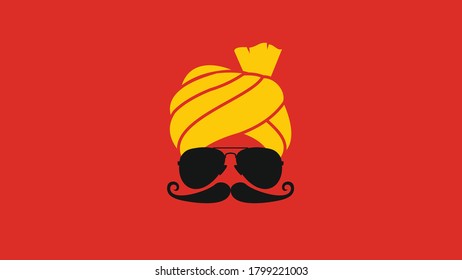 Props Elements on face art India fashion