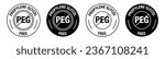 Propylene glycol free vector symbol set