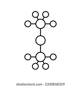 Propyne molecular geometry icon design. isolated on white background. vector illustration