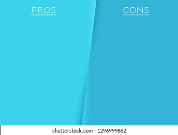 Pros and Cons Centre Divide Argument List Template