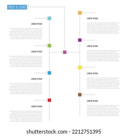 Pros and Cons comparison Vector Infographic Template