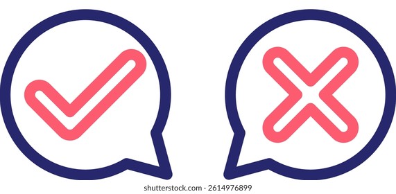 Pros And Cons Icon Color Vector Illustration