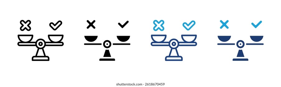 Pros And Cons Icon Element For Design