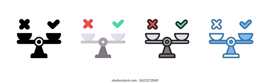 Pros And Cons Icon Element For Design