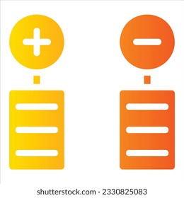 Symbol für Vor- und Nachteile mit isoliertem Vektorgrafik und transparentem Hintergrund