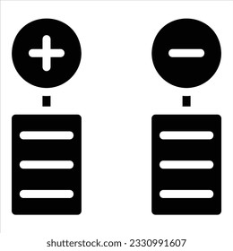 pros and cons icon with isolated vektor and transparent background