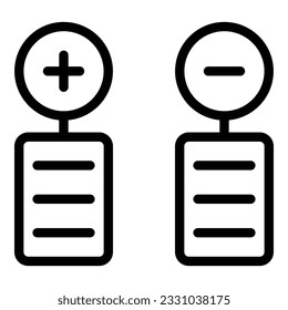 icono de pros y contras con vektor aislado y fondo transparente