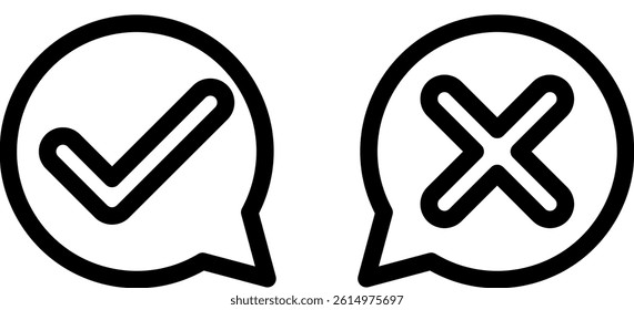 Pros And Cons Icon Line Vector Illustration