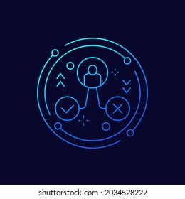 Vektorsymbol der Linien und Symbole