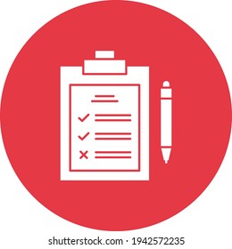 Pros and cons, list icon vector image. Can also be used for project management. Suitable for use on web apps, mobile apps and print media.