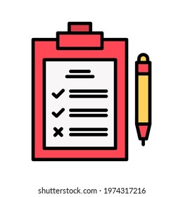 Pros and cons, list icon vector image. Can also be used for project management. Suitable for use on web apps, mobile apps and print media.