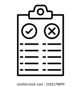 Pros and Cons vector icon. Can be used for printing, mobile and web applications.