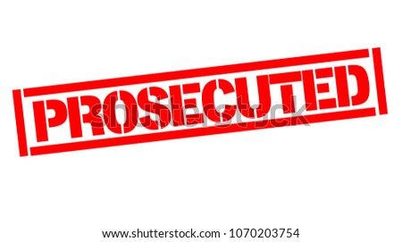 Prosecuted typographic stamp, sign, label. Black and red series