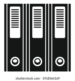 Prosecutor folder icon. Simple illustration of prosecutor folder vector icon for web design isolated on white background