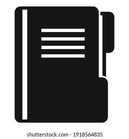 Prosecutor folder icon. Simple illustration of prosecutor folder vector icon for web design isolated on white background