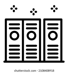 Prosecutor folders icon. Outline prosecutor folders vector icon for web design isolated on white background