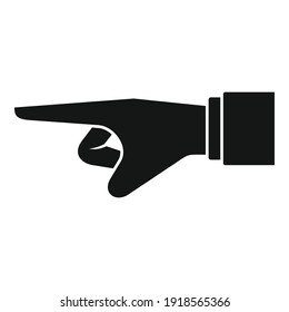 Prosecutor hand icon. Simple illustration of prosecutor hand vector icon for web design isolated on white background