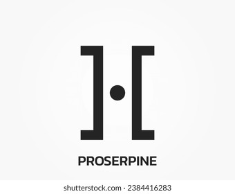 proserpine astrology symbol. zodiac, astronomy and horoscope sign. isolated vector image in simple style