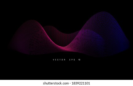 Prosodic color corrugated line vector background material