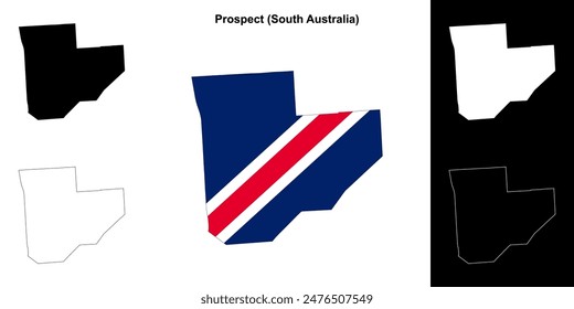 Prospect (South Australia) outline map set