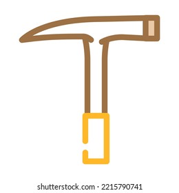 prospectors hammer color icon vector. prospectors hammer sign. isolated symbol illustration