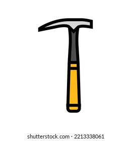 prospectors hammer tool color icon vector. prospectors hammer tool sign. isolated symbol illustration