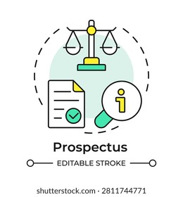 Prospectus multi color concept