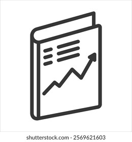 Prospectus Outline Icon Vector Illustration
