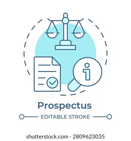 Prospectus soft blue concept