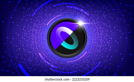 Prosper (PROS) coin cryptocurrency concept banner background.