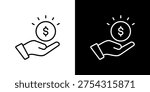 Prosperity Icon Sheet Black And White
