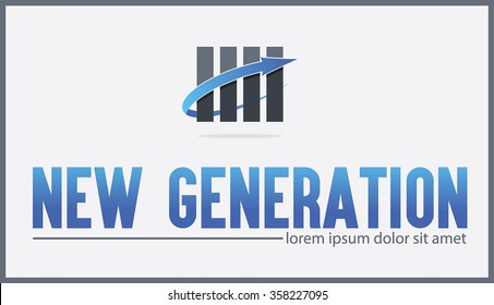 Prosperity,growth of business icon, vector Logo illustration