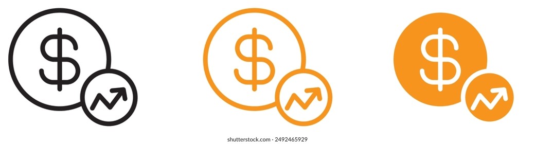 Prosperous Money Growing Icon for Finance and Investment Graphics Ideal for Representing Financial Growth and Investment Opportunities