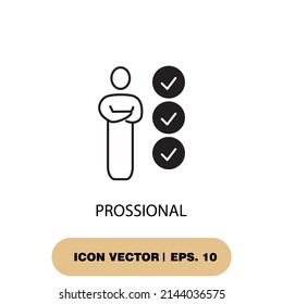 prossional icons  symbol vector elements for infographic web