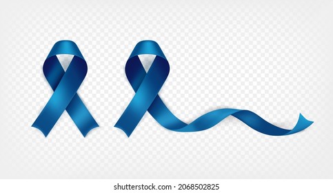 Concienciación de cáncer de próstata día de cintas vectoriales de seda azul