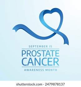 Prostate Cancer Awareness. Flat art design. Vector ribbon design. Good for usage. Good fpor template celebration. eps 10.