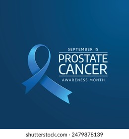 Prostate Cancer Awareness. Flat art design. Vector ribbon design. Good for usage. Good fpor template celebration. eps 10.