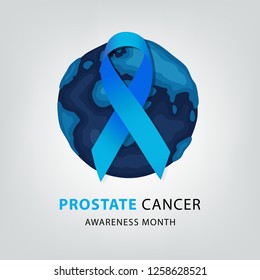 Prostate Cancer awareness. Healthcare and medicine concept. Vector illustration.