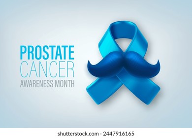 Prostate cancer awareness month. 3d vector illustration

