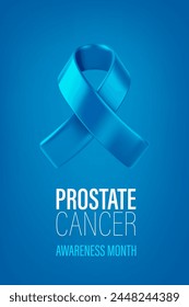 Prostate cancer awareness month. 3d vector illustration

