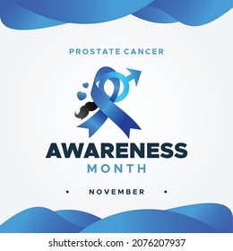 Prostate Cancer Awareness Month Design Background For Greeting Moment