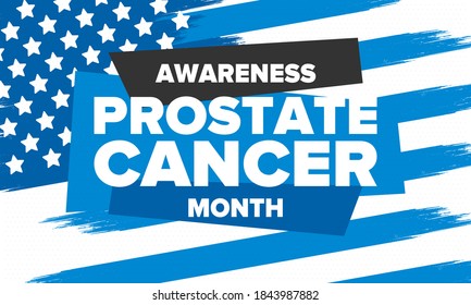 Prostate Cancer Awareness Month in November. Men's Health concept. Medical health care and awareness design. Poster, card, banner and background. Vector illustration