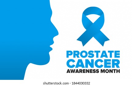 Prostate Cancer Awareness Month in November. Men's Health concept. Medical health care and awareness design. Poster, card, banner and background. Vector illustration