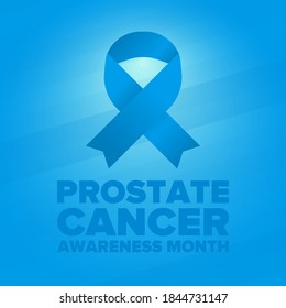 Prostate Cancer Awareness Month in November. Men's Health concept. Medical health care and awareness design. Poster, card, banner and background. Vector illustration